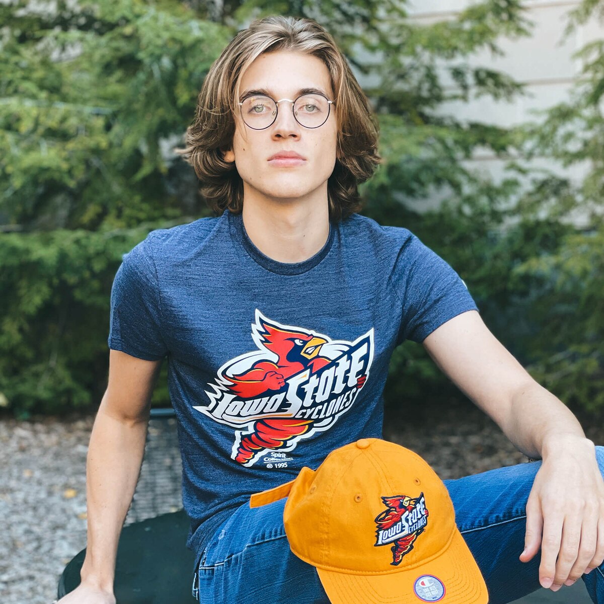 Champion® Spirit Collection Punching Cy Navy Tri-Blend T-Shirt